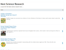 Tablet Screenshot of nextscienceresearch.blogspot.com