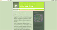 Desktop Screenshot of lovinglocalliving.blogspot.com