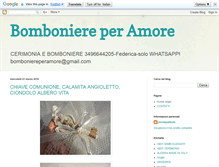 Tablet Screenshot of bomboniereperamore.blogspot.com