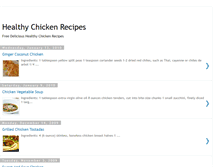 Tablet Screenshot of healthy-chicken-recipes.blogspot.com