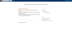 Desktop Screenshot of mercedes-reservedele.blogspot.com