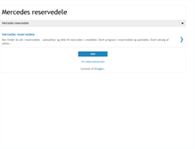 Tablet Screenshot of mercedes-reservedele.blogspot.com