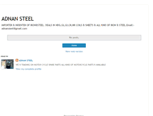 Tablet Screenshot of adnansteel.blogspot.com