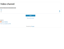 Tablet Screenshot of hideo-channel.blogspot.com