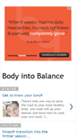 Mobile Screenshot of bodyintobalance.blogspot.com