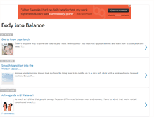 Tablet Screenshot of bodyintobalance.blogspot.com