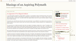 Desktop Screenshot of musingsofanaspiringpolymath.blogspot.com