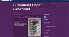 Desktop Screenshot of grandmaspapercreations.blogspot.com