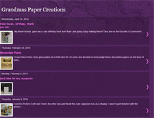 Tablet Screenshot of grandmaspapercreations.blogspot.com