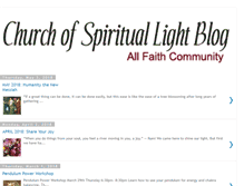 Tablet Screenshot of churchofspirituallight.blogspot.com