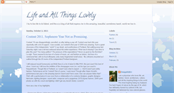 Desktop Screenshot of lifeandallthingslovely.blogspot.com