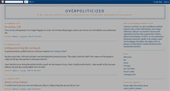 Desktop Screenshot of overpoliticized.blogspot.com