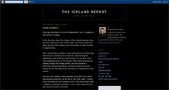 Desktop Screenshot of icelandreport.blogspot.com