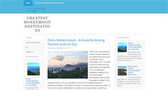 Desktop Screenshot of greatesthoneymoondestinations.blogspot.com
