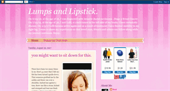 Desktop Screenshot of lumpsandlipstick.blogspot.com