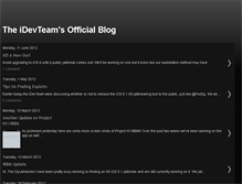 Tablet Screenshot of idevteam.blogspot.com
