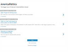 Tablet Screenshot of americapolitics.blogspot.com