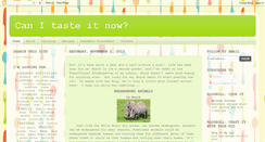 Desktop Screenshot of canitasteitnow.blogspot.com