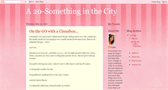 Desktop Screenshot of a20somethinginthecity.blogspot.com