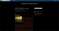 Desktop Screenshot of bosquecaducifolio.blogspot.com