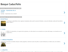 Tablet Screenshot of bosquecaducifolio.blogspot.com
