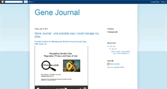 Desktop Screenshot of gene-journal.blogspot.com