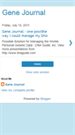 Mobile Screenshot of gene-journal.blogspot.com