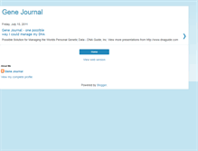 Tablet Screenshot of gene-journal.blogspot.com