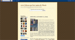 Desktop Screenshot of 1001-libros.blogspot.com