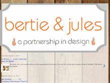 Tablet Screenshot of bertieandjules.blogspot.com