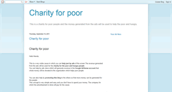 Desktop Screenshot of charityforpoor.blogspot.com