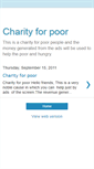 Mobile Screenshot of charityforpoor.blogspot.com