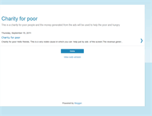 Tablet Screenshot of charityforpoor.blogspot.com