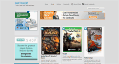 Desktop Screenshot of games-trailers.blogspot.com