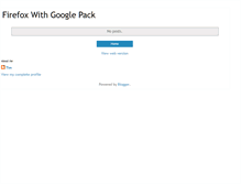Tablet Screenshot of firefox-googlepack.blogspot.com