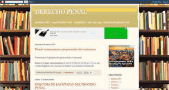 Desktop Screenshot of derechopenalfacultadderecho.blogspot.com