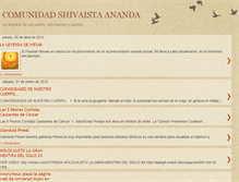 Tablet Screenshot of comunidadshivaistaananda.blogspot.com