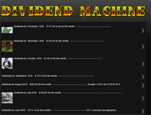 Tablet Screenshot of dividend-machine.blogspot.com