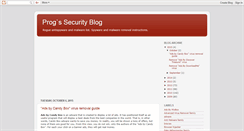 Desktop Screenshot of progssecurityblog.blogspot.com