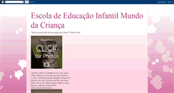 Desktop Screenshot of educaoinfantilmundodacriana.blogspot.com