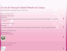 Tablet Screenshot of educaoinfantilmundodacriana.blogspot.com
