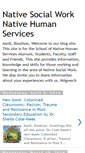 Mobile Screenshot of nativesocialwork.blogspot.com