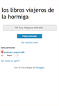 Mobile Screenshot of loslibrosviajerosdelahormiguita.blogspot.com