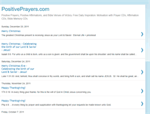 Tablet Screenshot of positiveaffirmationprayers.blogspot.com