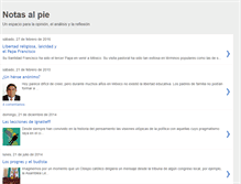 Tablet Screenshot of notasalpie.blogspot.com