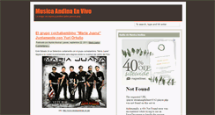 Desktop Screenshot of musicaandinaenvivo.blogspot.com