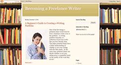 Desktop Screenshot of becomingafreelancewriter.blogspot.com