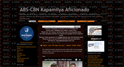 Desktop Screenshot of abs-cbn-kapamilya-aficionado.blogspot.com