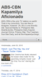Mobile Screenshot of abs-cbn-kapamilya-aficionado.blogspot.com