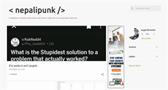 Desktop Screenshot of nepalipunk.blogspot.com